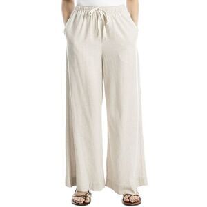 Max Studio Womens Drawstring Linen-Blend Pant